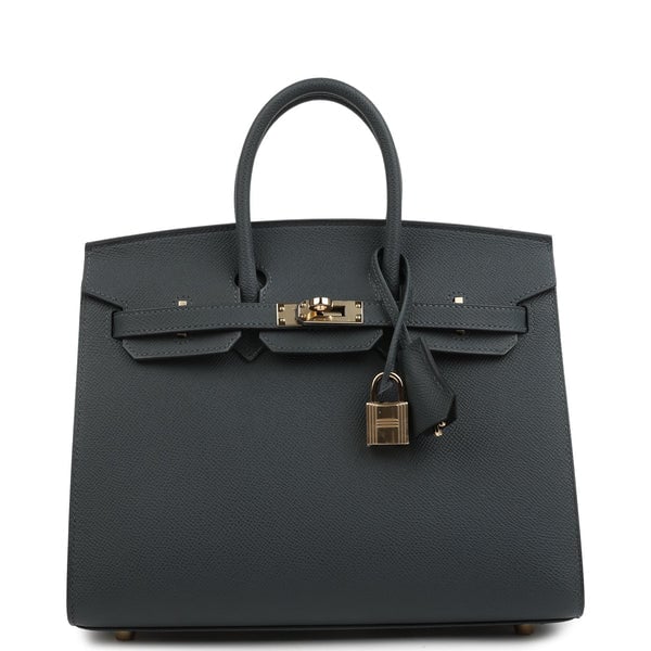 Hermes Hermes Birkin Sellier 25 Gris Misty Epsom Permabrass Hardware