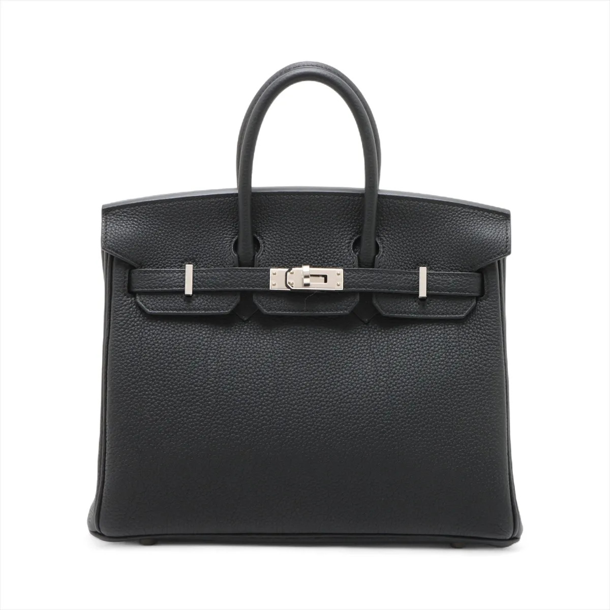 Hermès Birkin 25 Le Tournay Togo Black Silver Metal Fittings