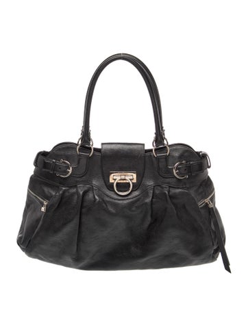 Ferragamo Leather Top Handle Bag