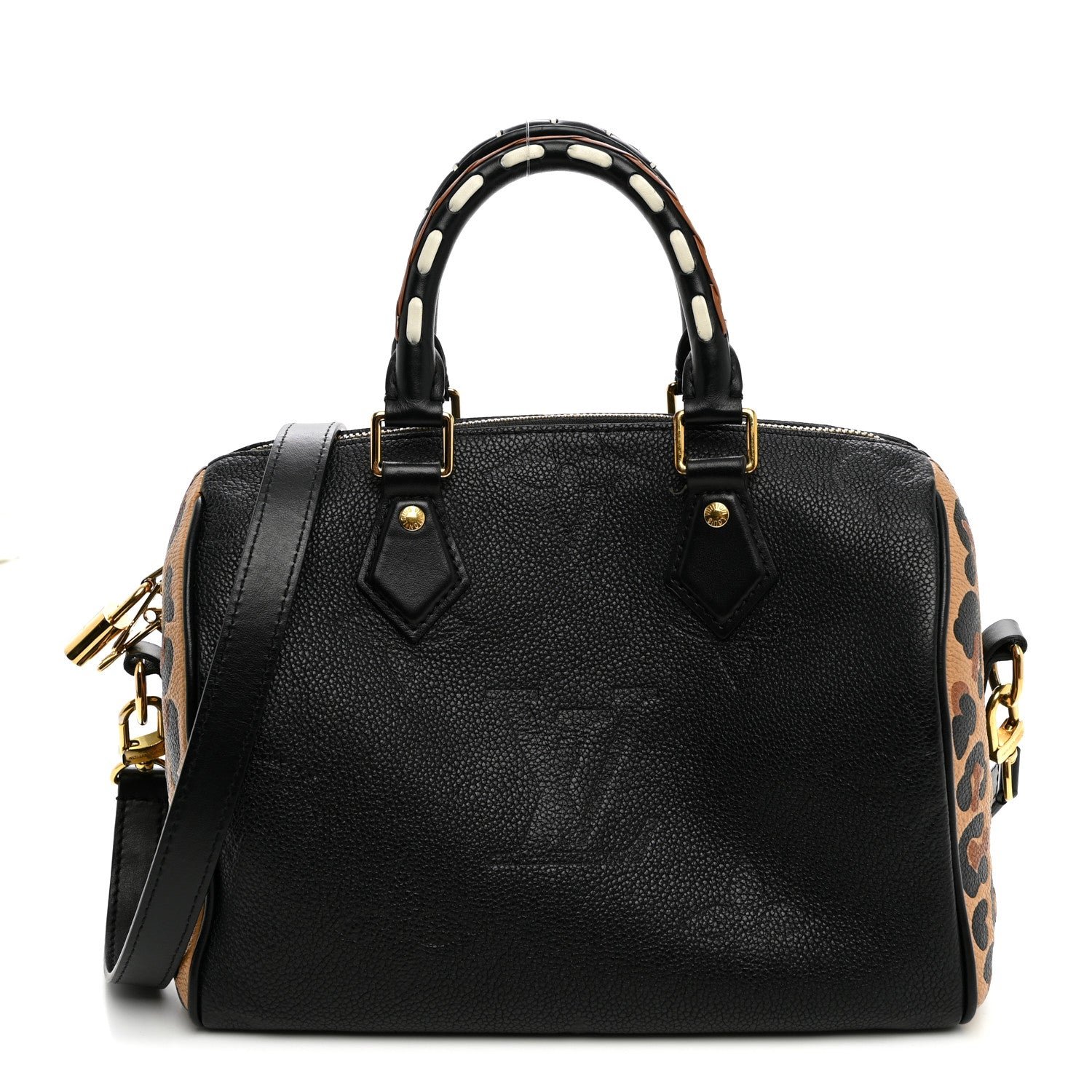 Louis Vuitton Empreinte Monogram Giant Wild At Heart Speedy Bandouliere 25 Black