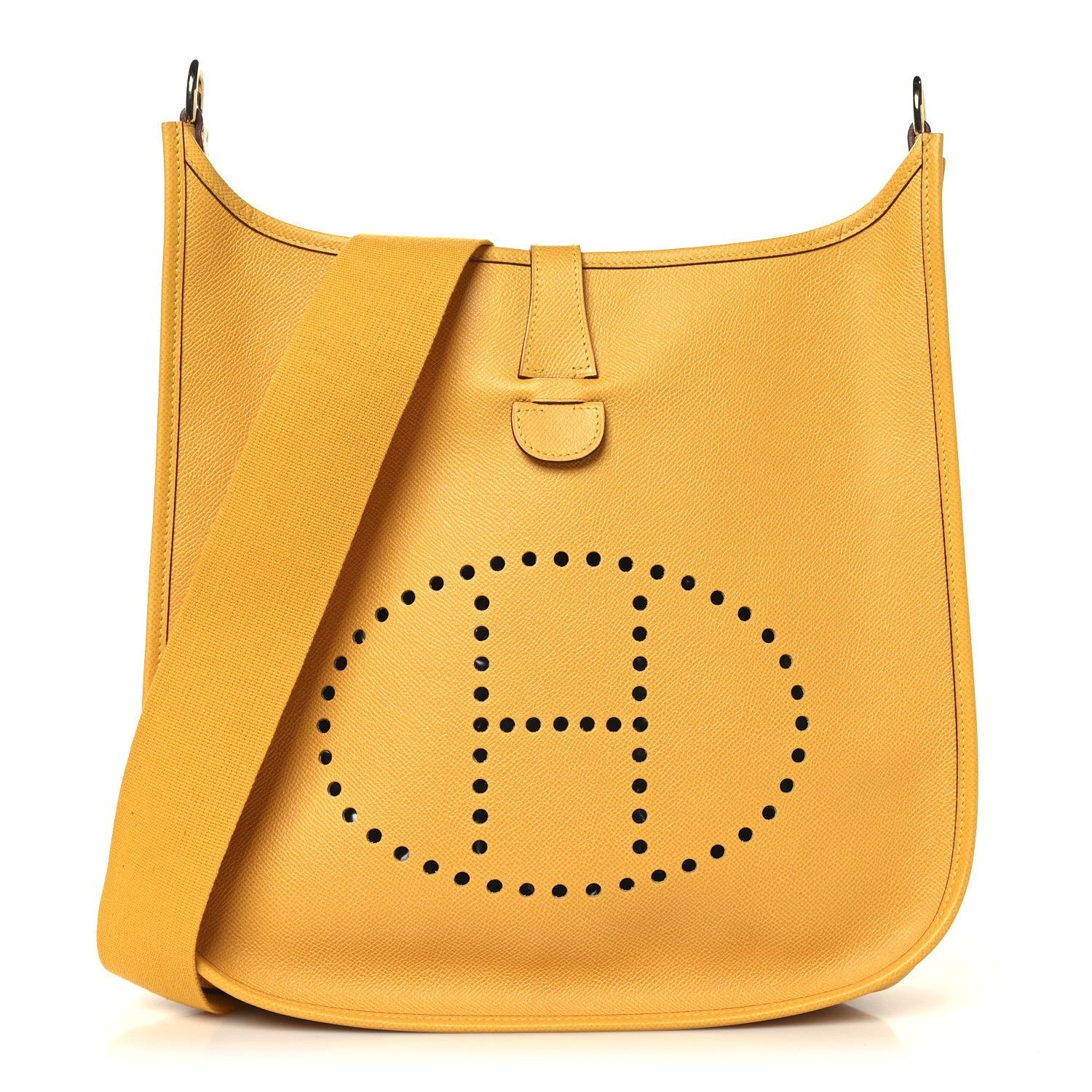 Hermes Courchevel Evelyne GM Jaune