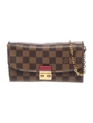 Damier Ebene Croisette Wallet on Chain