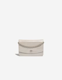 
		Timeless Wallet On Chain Caviar Shiny Champagne    