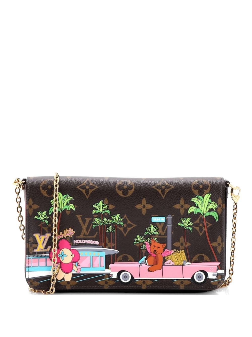 Felicie Pochette Limited Edition Vivienne Xmas Monogram Canvas crossbody bag