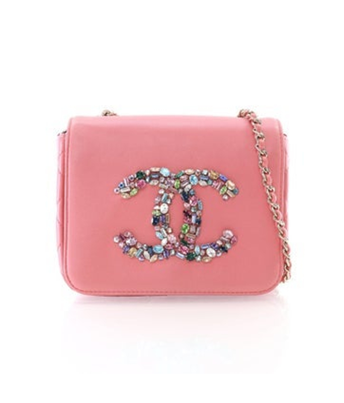 Chanel Interlocking Cc Crystal Cc Flap Bag Mini