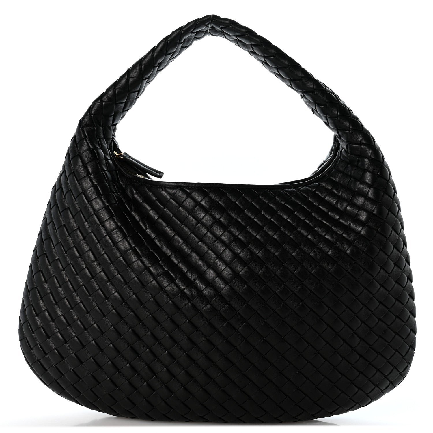 Bottega Veneta Bottega Veneta Supple Nappa Intrecciato Padded Medium Veneta Hobo Black