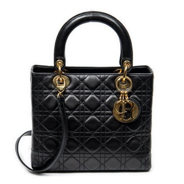 Leather Medium Lady Dior Zip