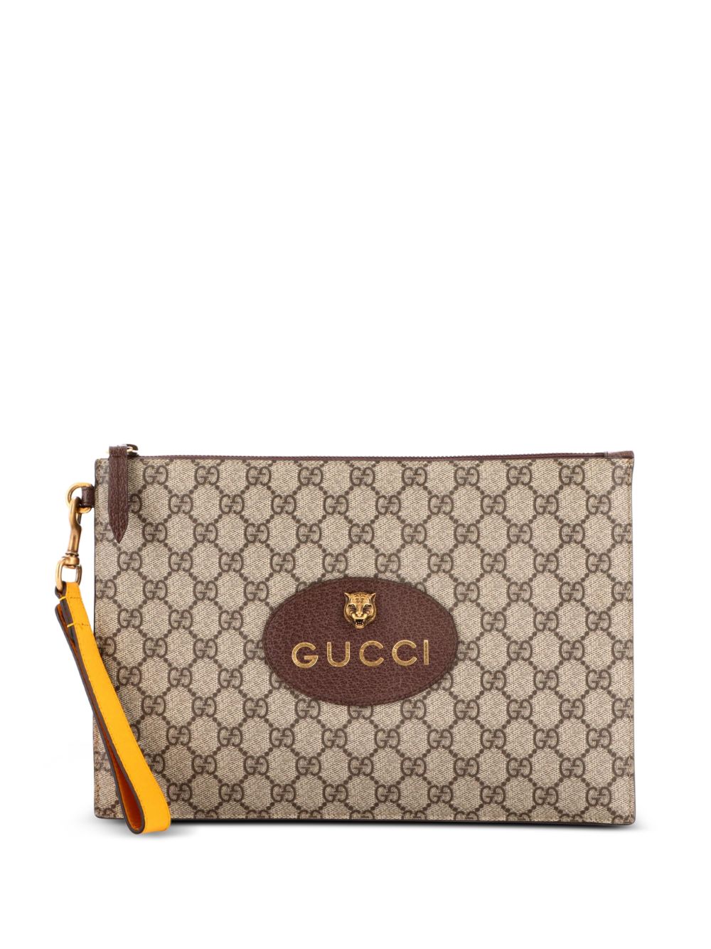 Neo Vintage Wristlet Pouch GG Coated Canvas clutch bag