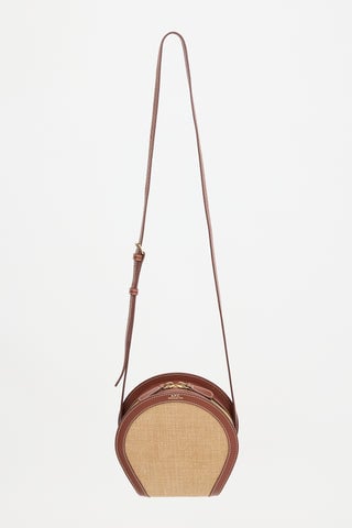 A.P.C. Leather & Jute Myla Bag