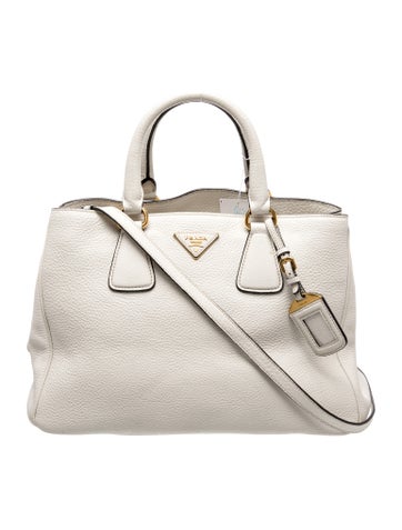 Enameled Metal Triangle Top Handle Bag Large