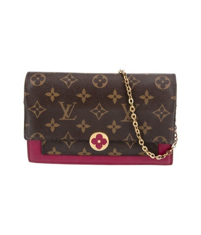 Louis Vuitton Vuitton Lv Monogram Flore Wallet On Chain