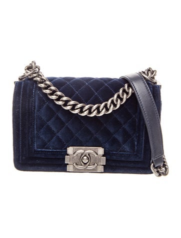 Small Velvet Boy Bag