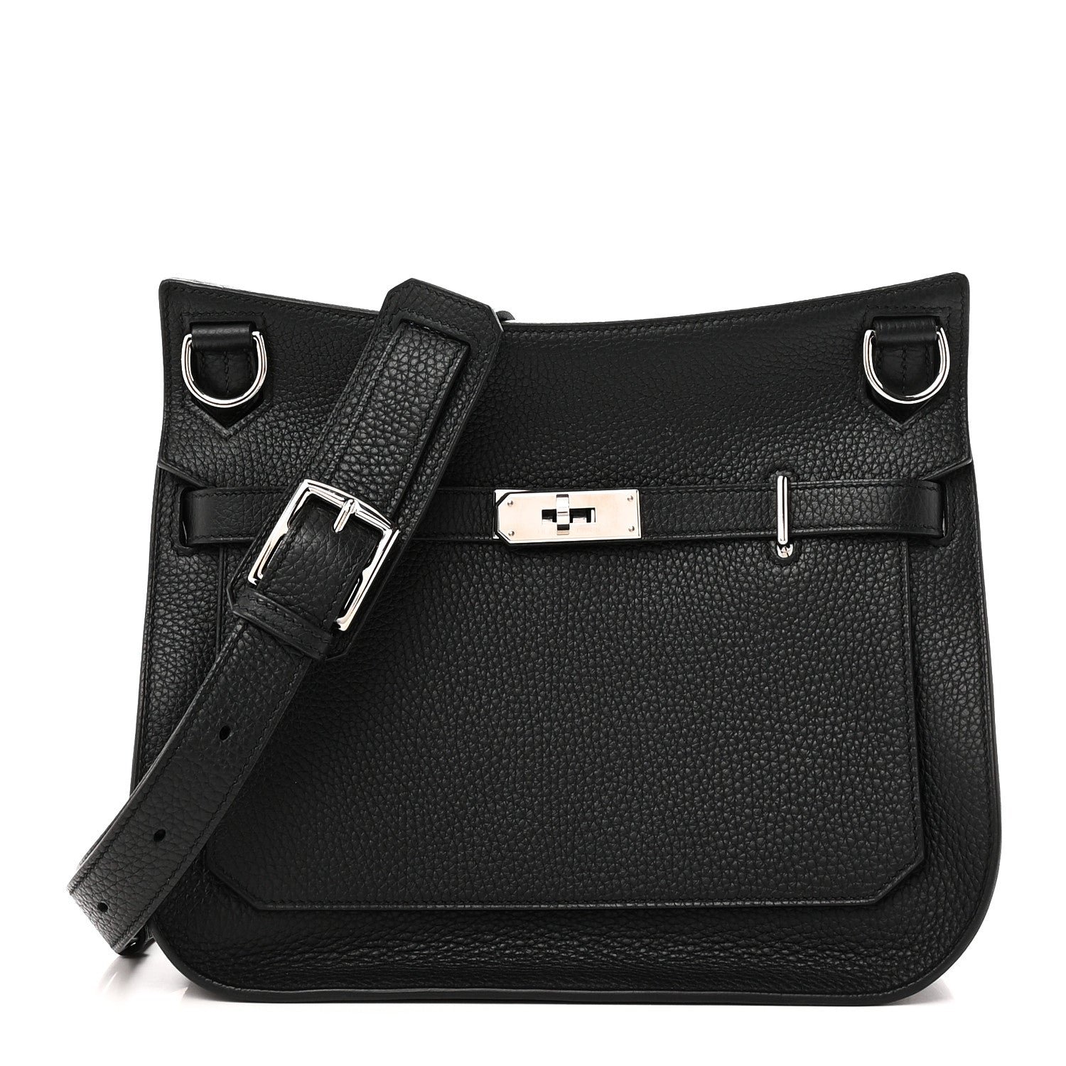Hermes Taurillon Clemence Jypsiere 28 Black