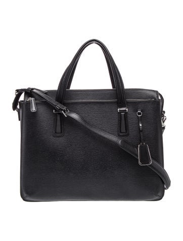 Tumi Leather Top Handle Bag