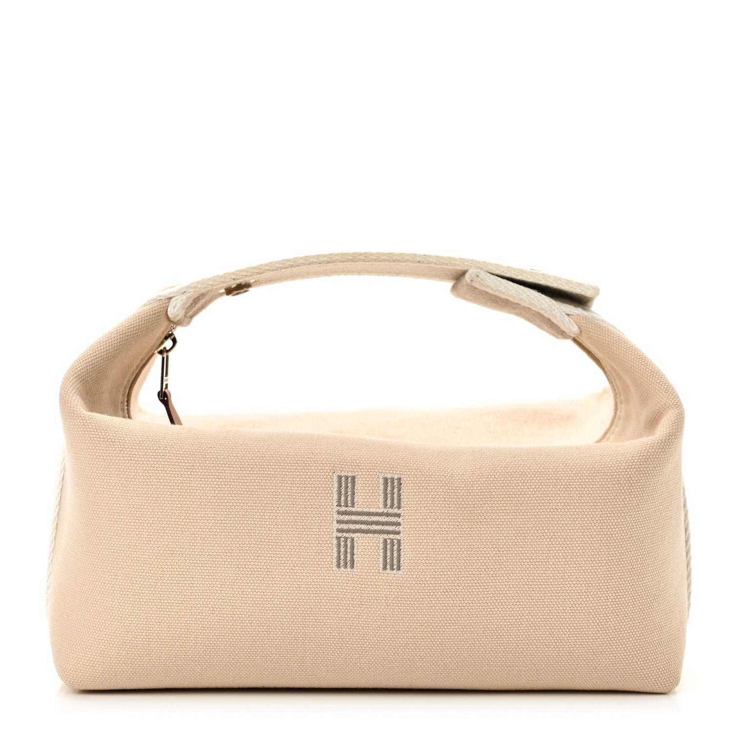 Hermes Canvas Small Bride-A-Brac Pouch Natural