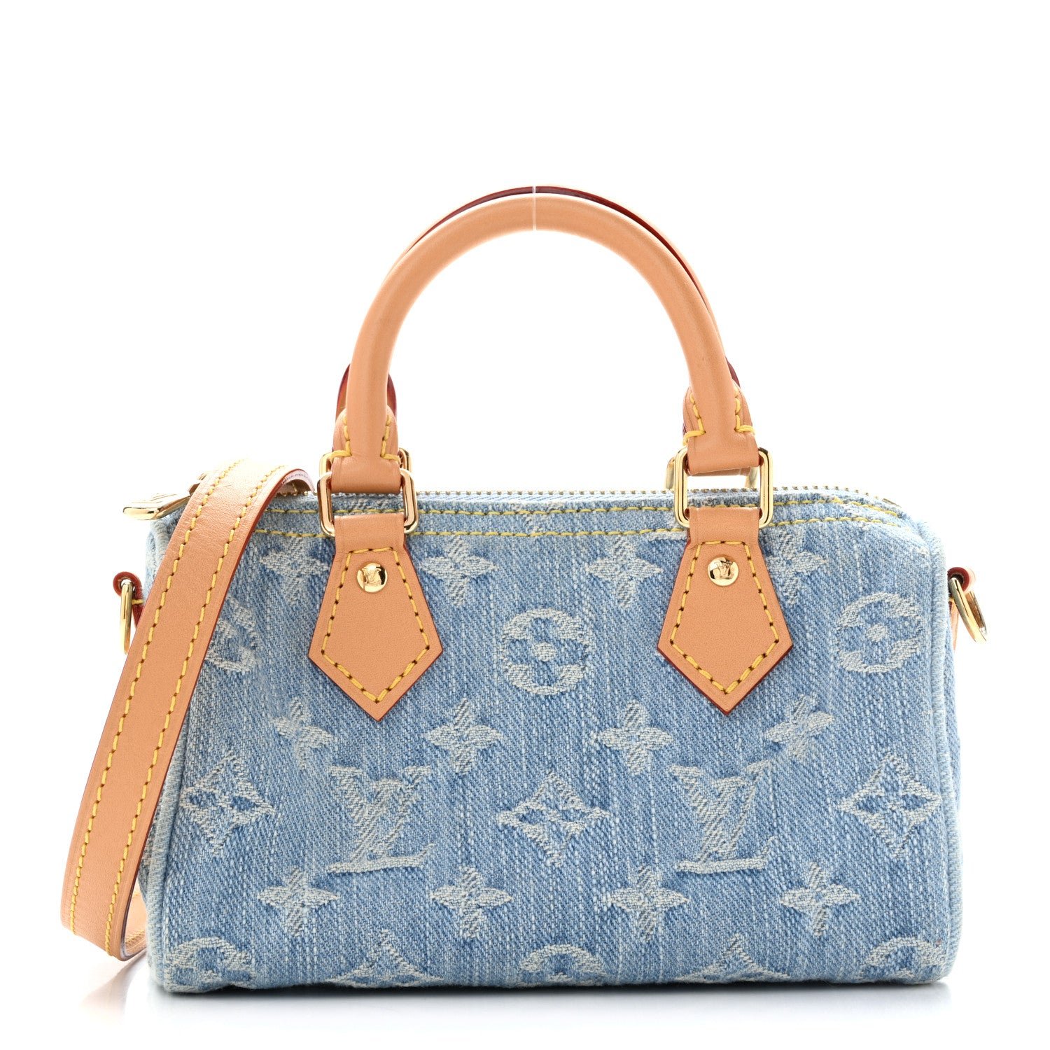 Louis Vuitton Monogram Denim Nano Speedy Sky Blue
