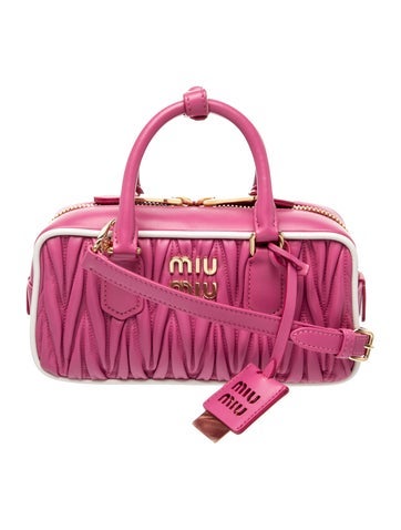 Miu Miu Leather Arcadie Matelassé Small