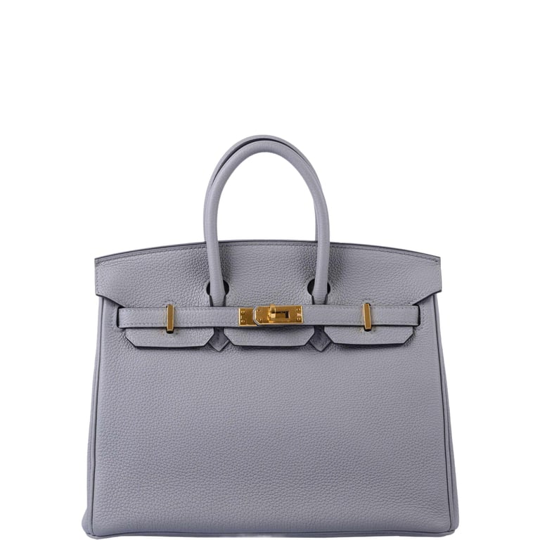Hermes Hermès Birkin 30 Gris Mouette Togo Gold Hardware
