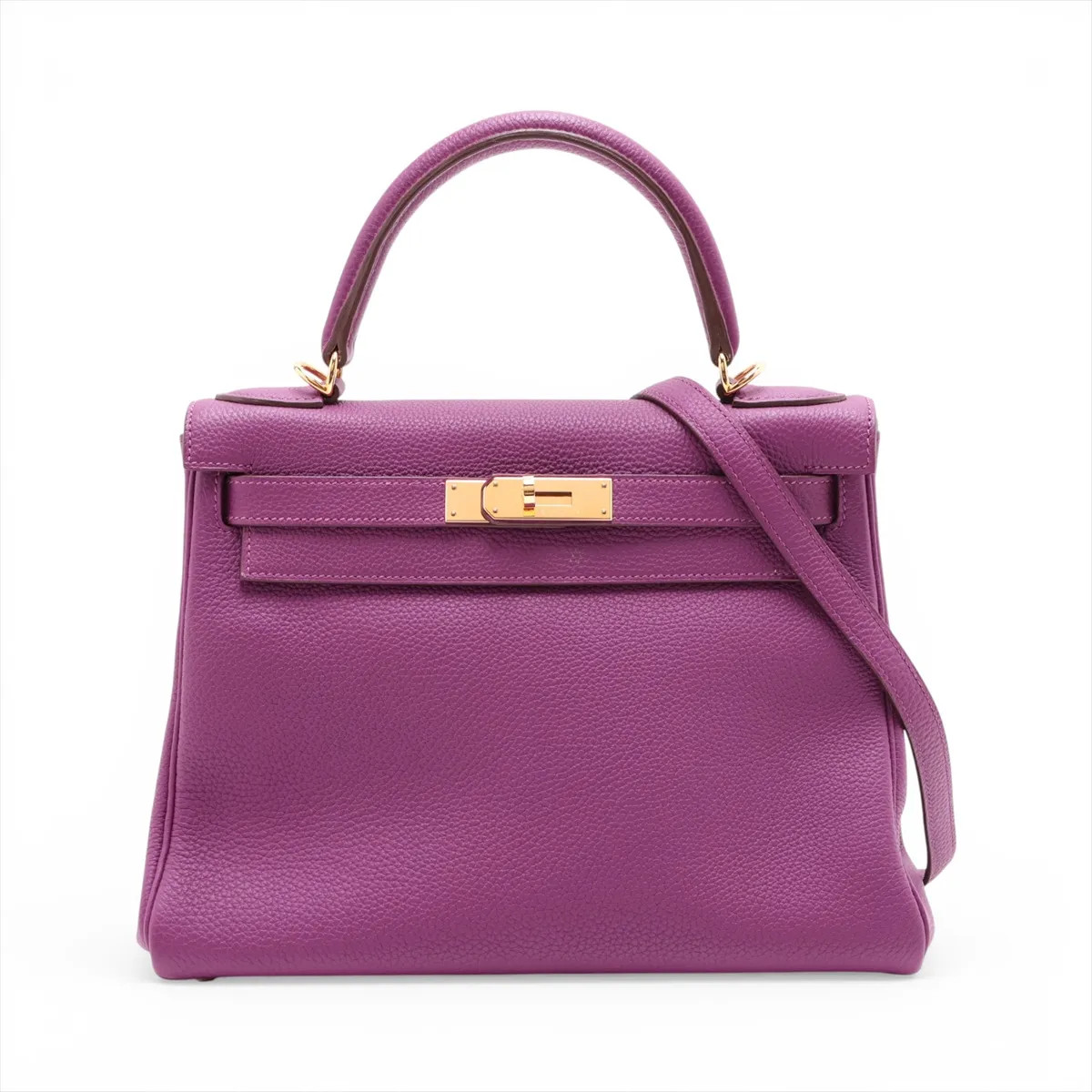 Hermès Kelly 28 Le Tournay Togo Anemone Gold Metal Fittings