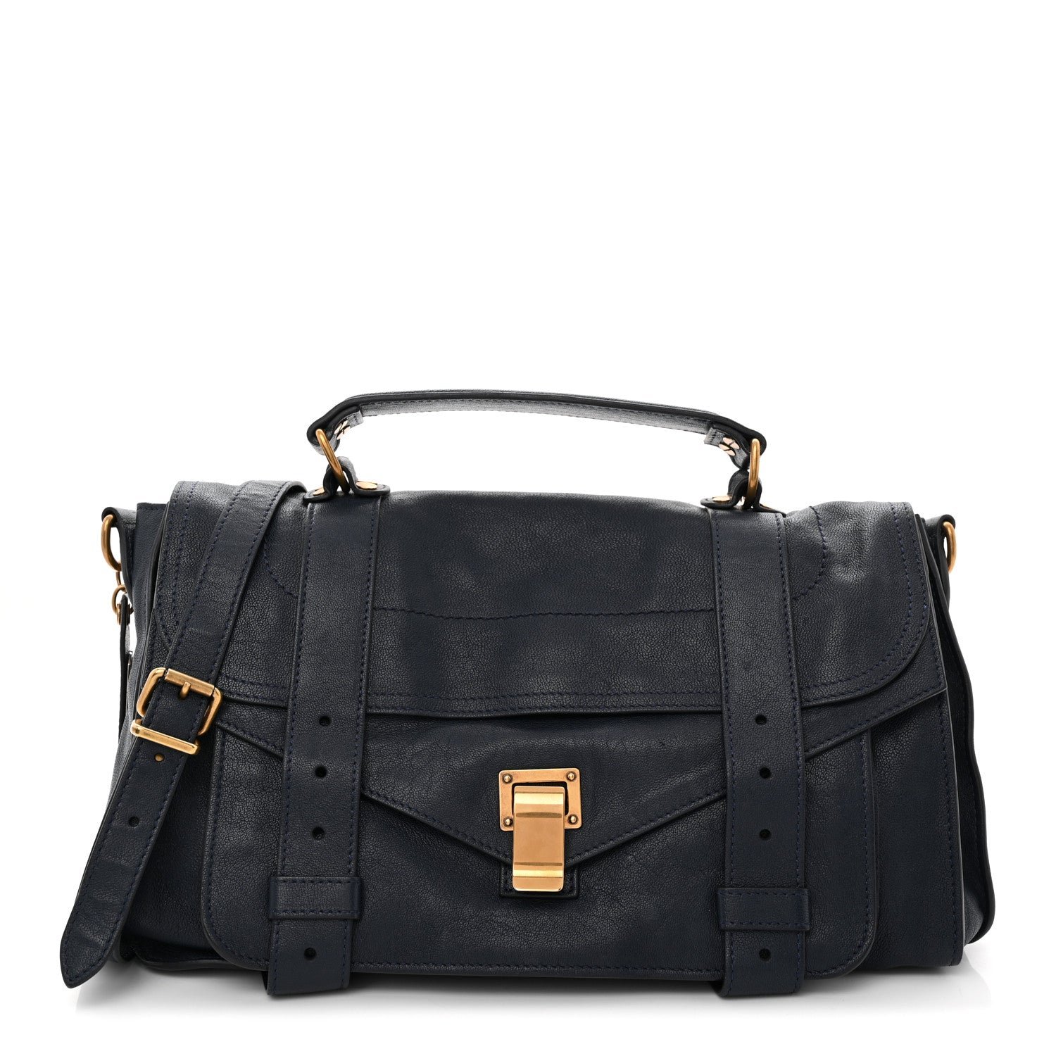 Proenza Schouler Lambskin Medium PS1 Satchel Midnight
