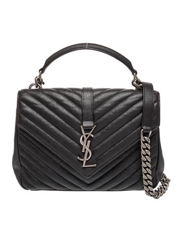 Leather College Cross Body Bag Medium