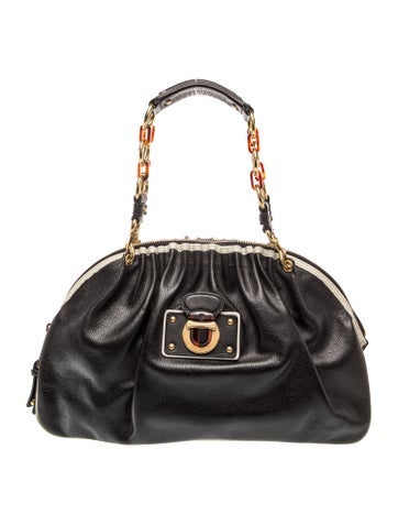 Leather Top Handle Bag