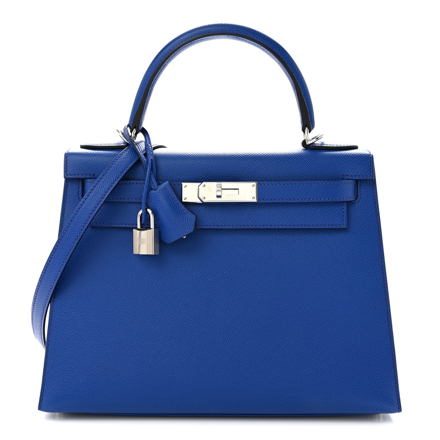 Hermes Epsom Verso Kelly Sellier 28 Bleu Royal Anemone