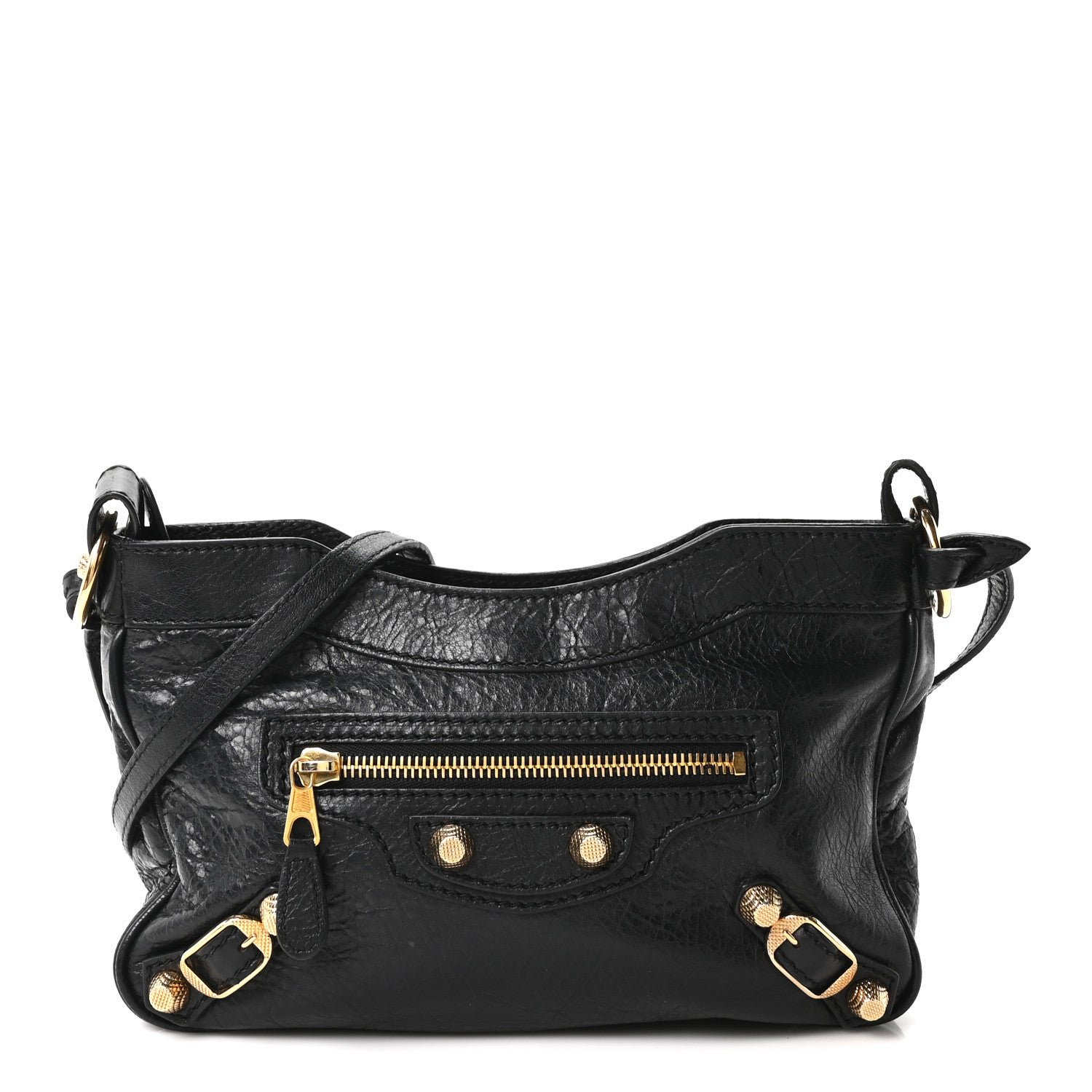 Balenciaga Agneau Giant 12 Gold Hardware Hip Black