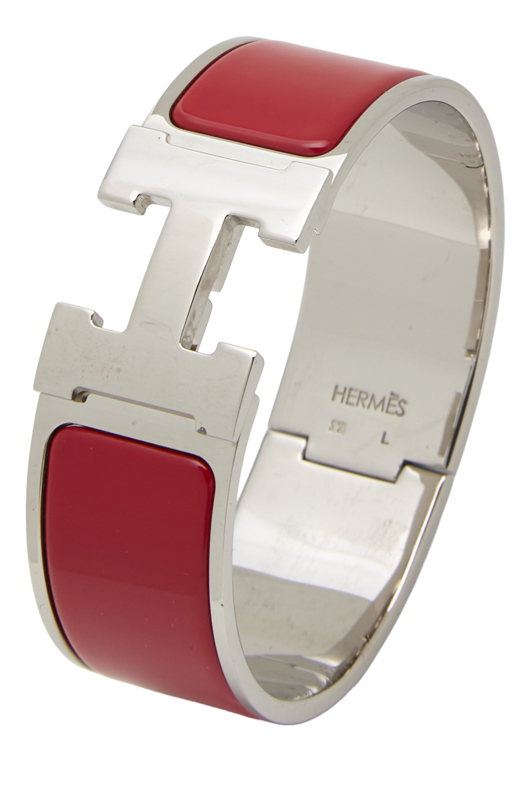 Red Enamel Clic-Clac 'H' Wide PM