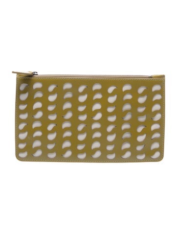 Alaia Leather Clutch