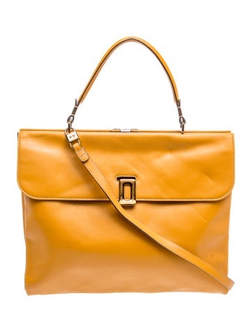 Roger Vivier Leather Top Handle Bag