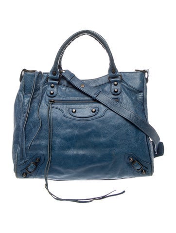 Leather Top Handle Bag