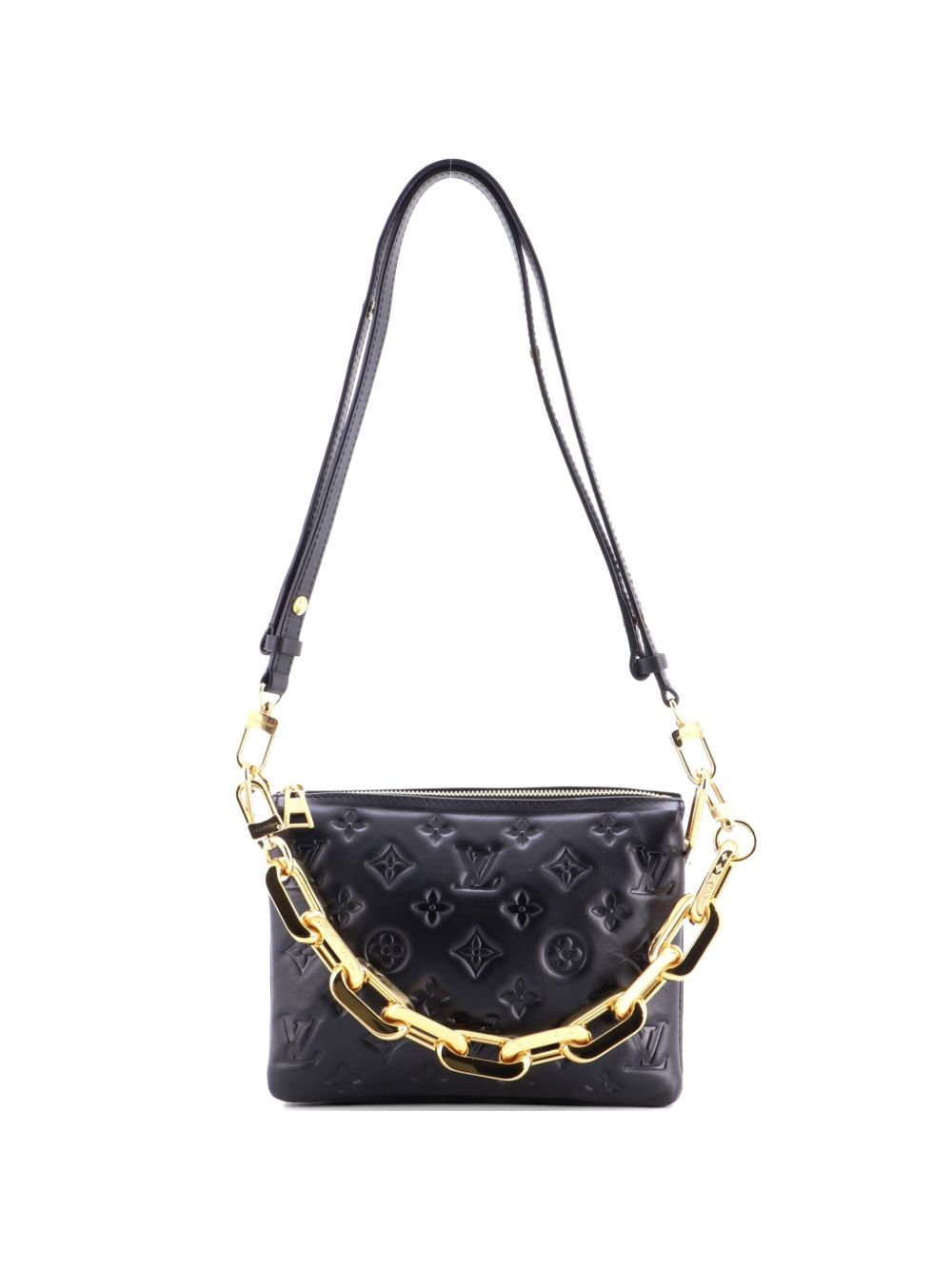 Coussin Bag Monogram Embossed Lambskin BB crossbody bag