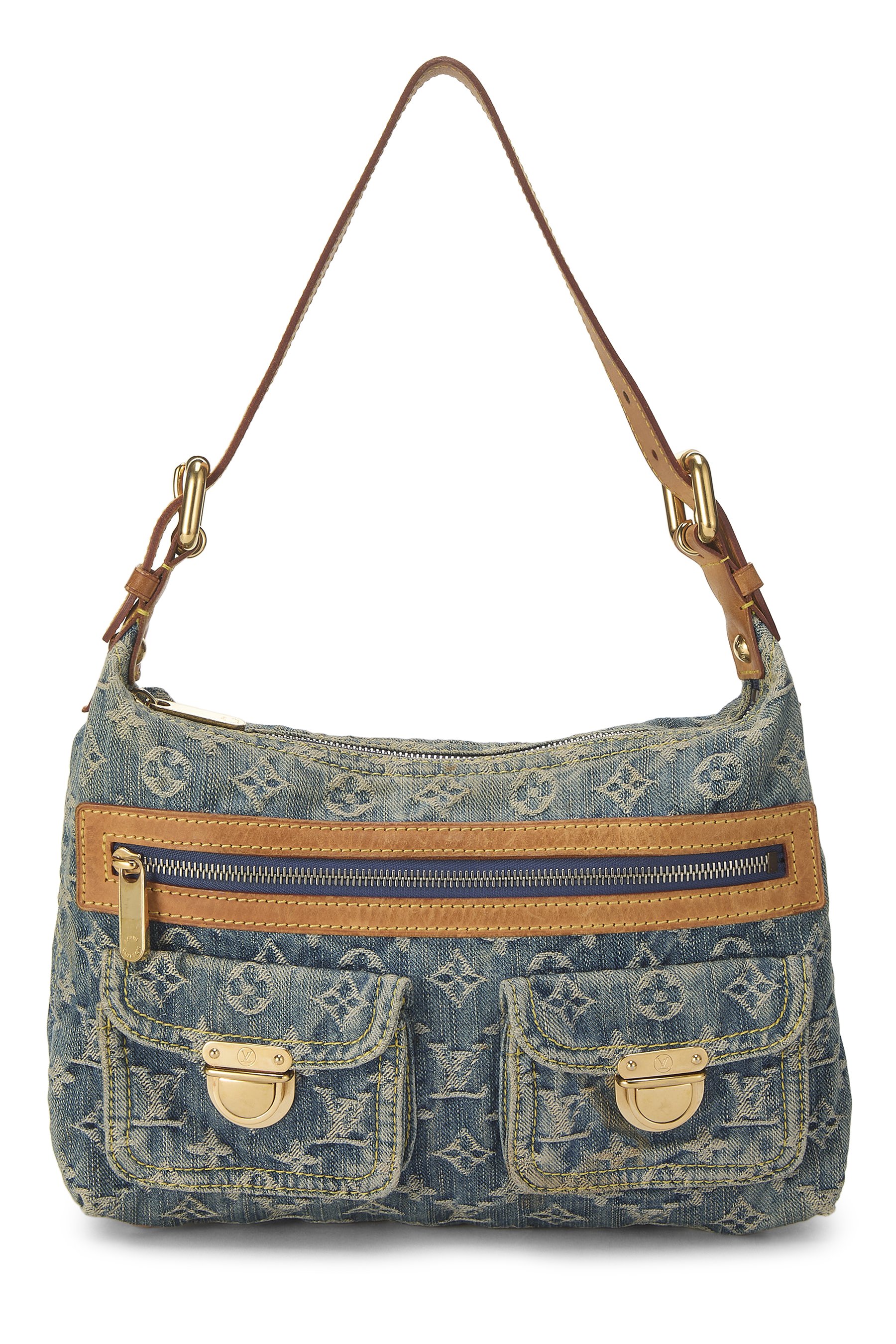 Blue Monogram Denim Baggy PM