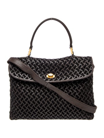 Suede Top Handle Bag