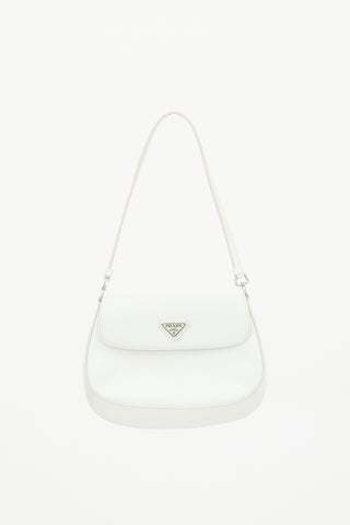 Brushed Leather Small Cleo Bag
