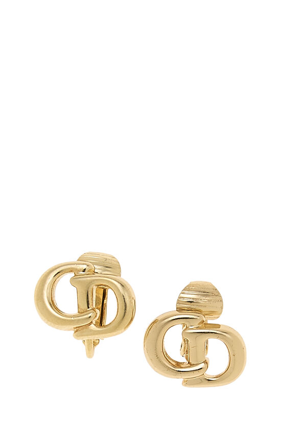 Dior Gold 'CD' Earrings