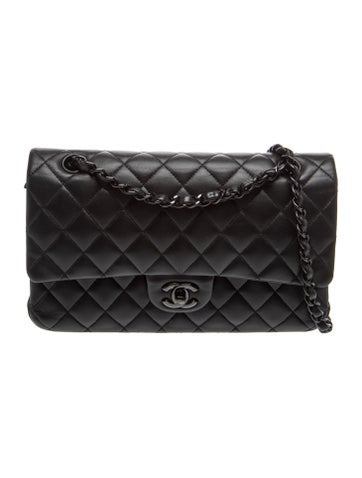 Medium So Black Double Flap Bag