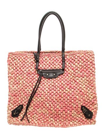 Balenciaga Raffia Motocross Classic Panier Basket 2026