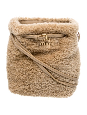 Shearling 'Sheep fur bucket bag'