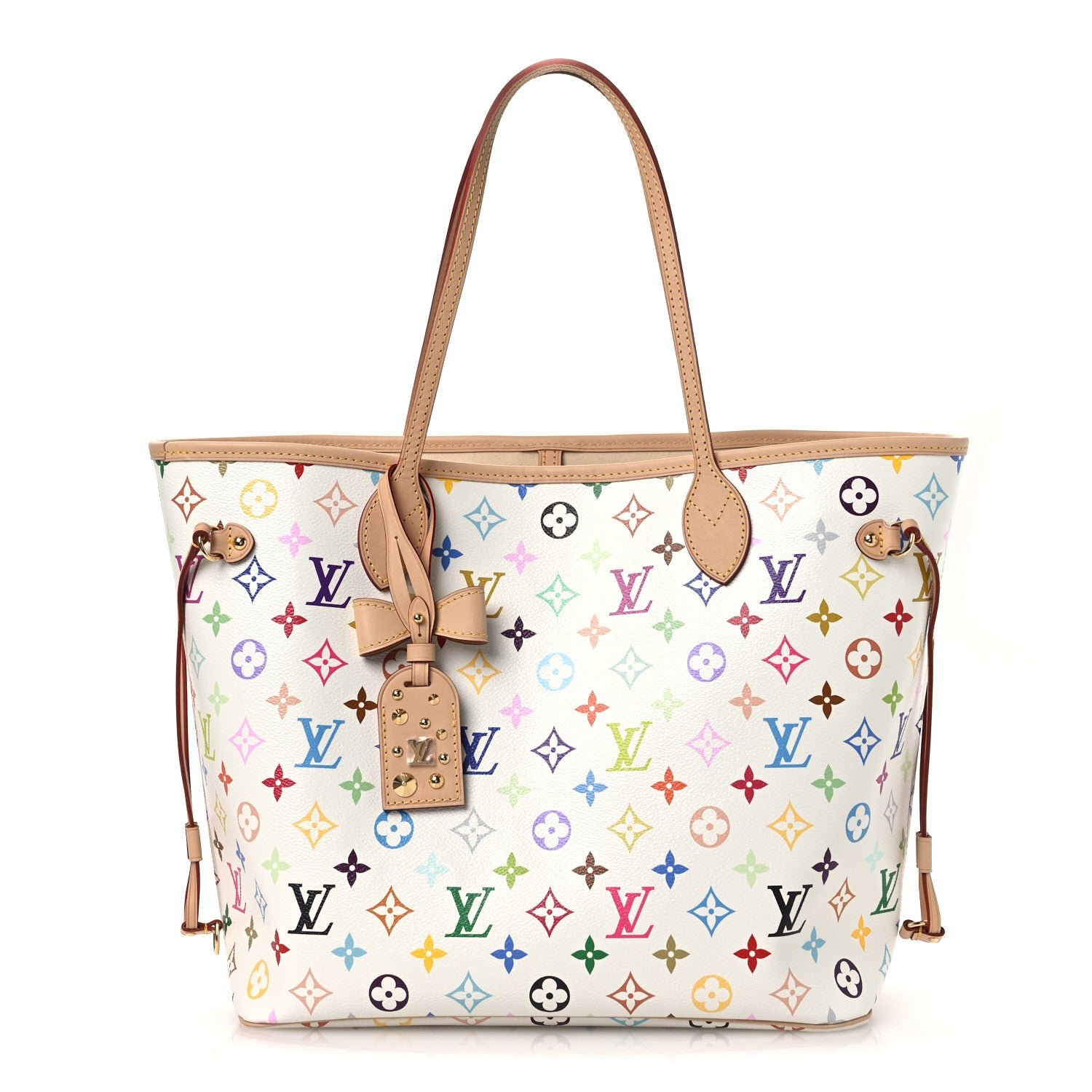 Louis Vuitton Louis Vuitton LV X TM Monogram Multicolor Neverfull MM White