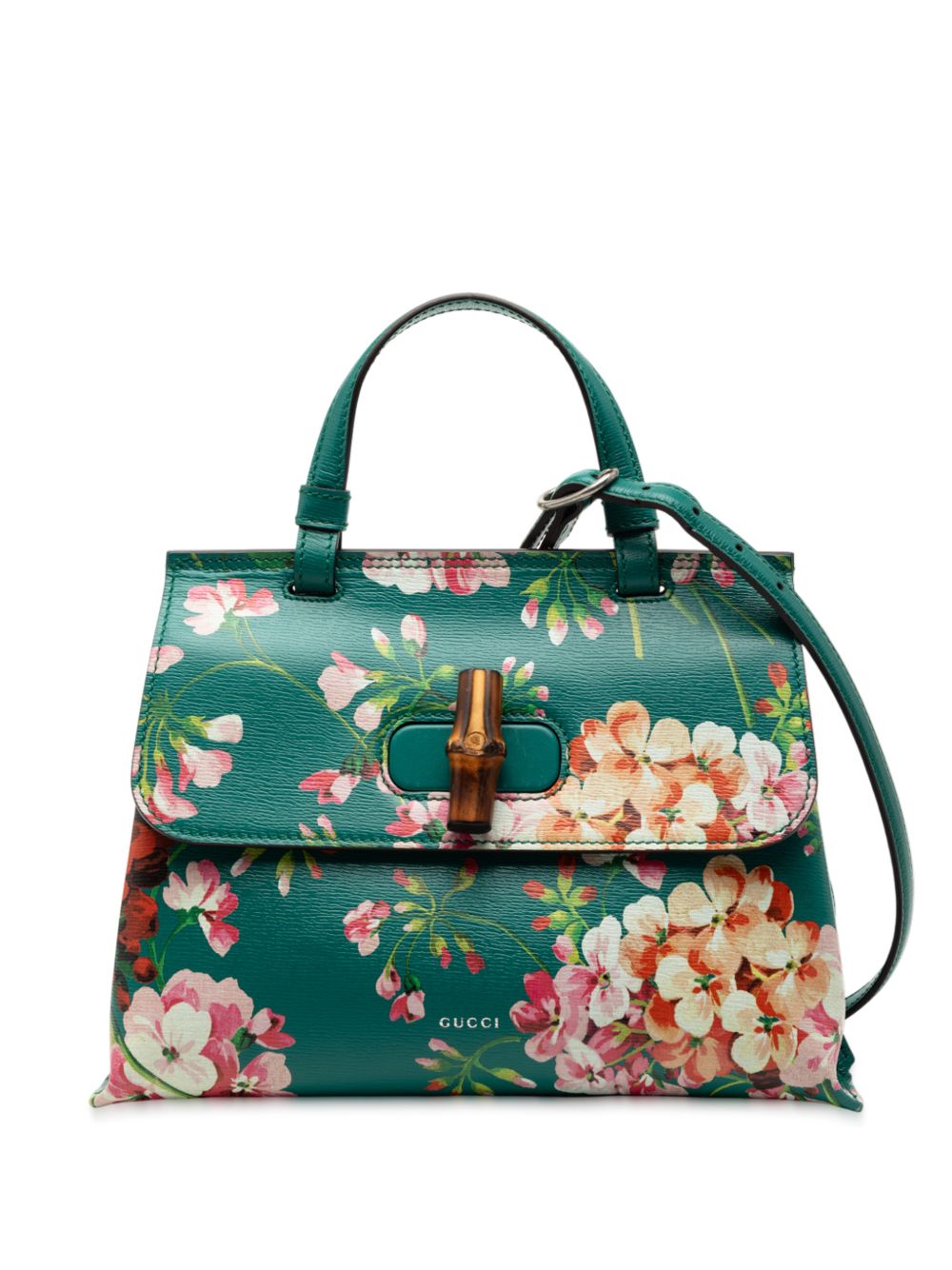 2000-2015 Small Calfskin Bamboo Daily Blooms satchel