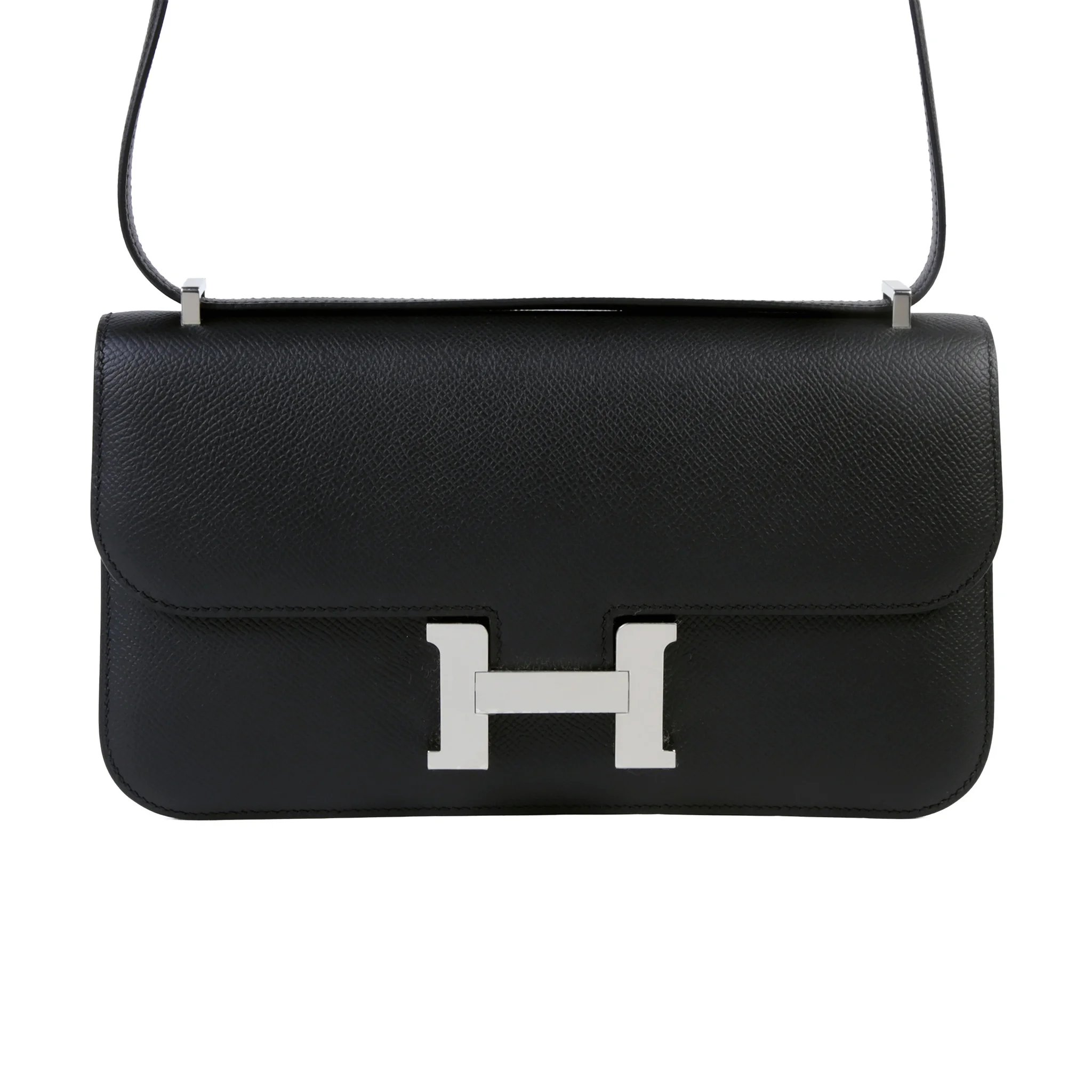 Brand New ( Rank N ) HERMÈS Constance Elan Noir (89) Epsom Palladium hardware G (2026)