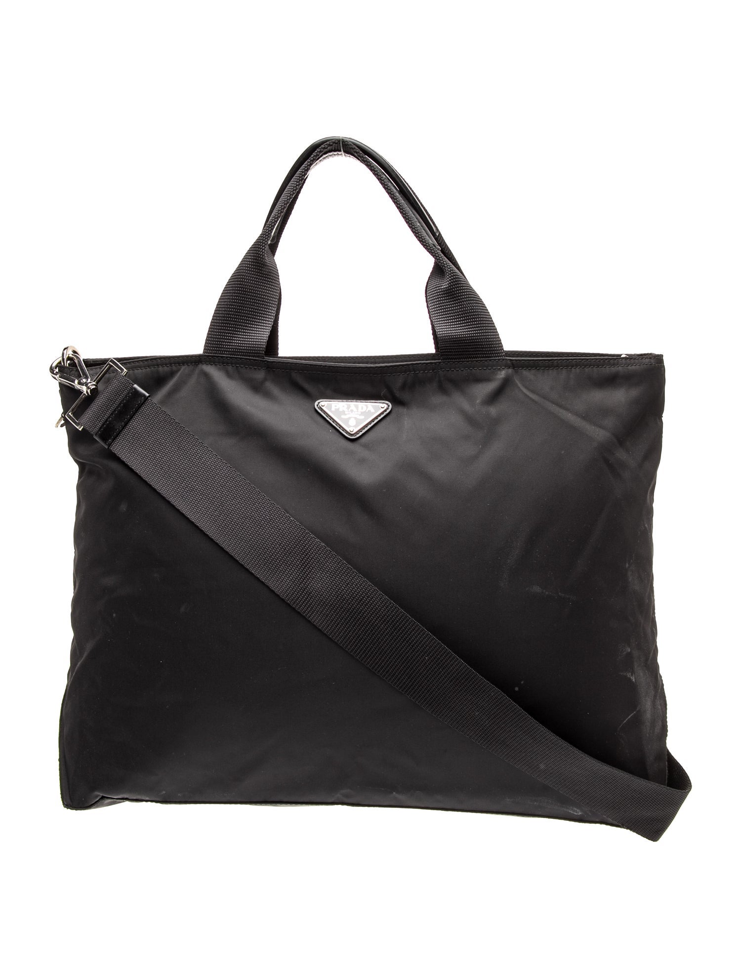 Enameled Metal Triangle Tote