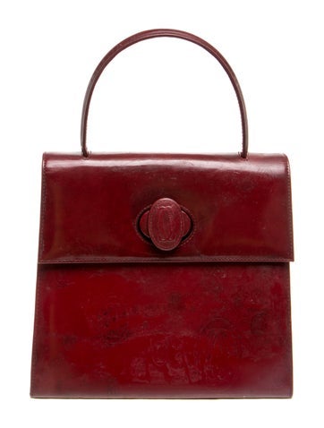 Cartier Leather Top Handle Bag