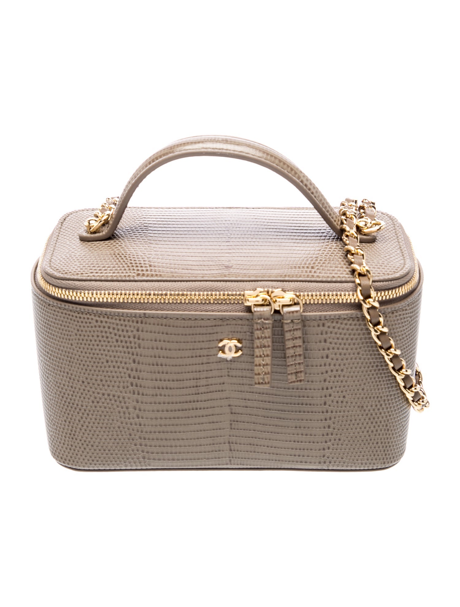2026 Lizard Embossed Vanity Case w/ Chain
