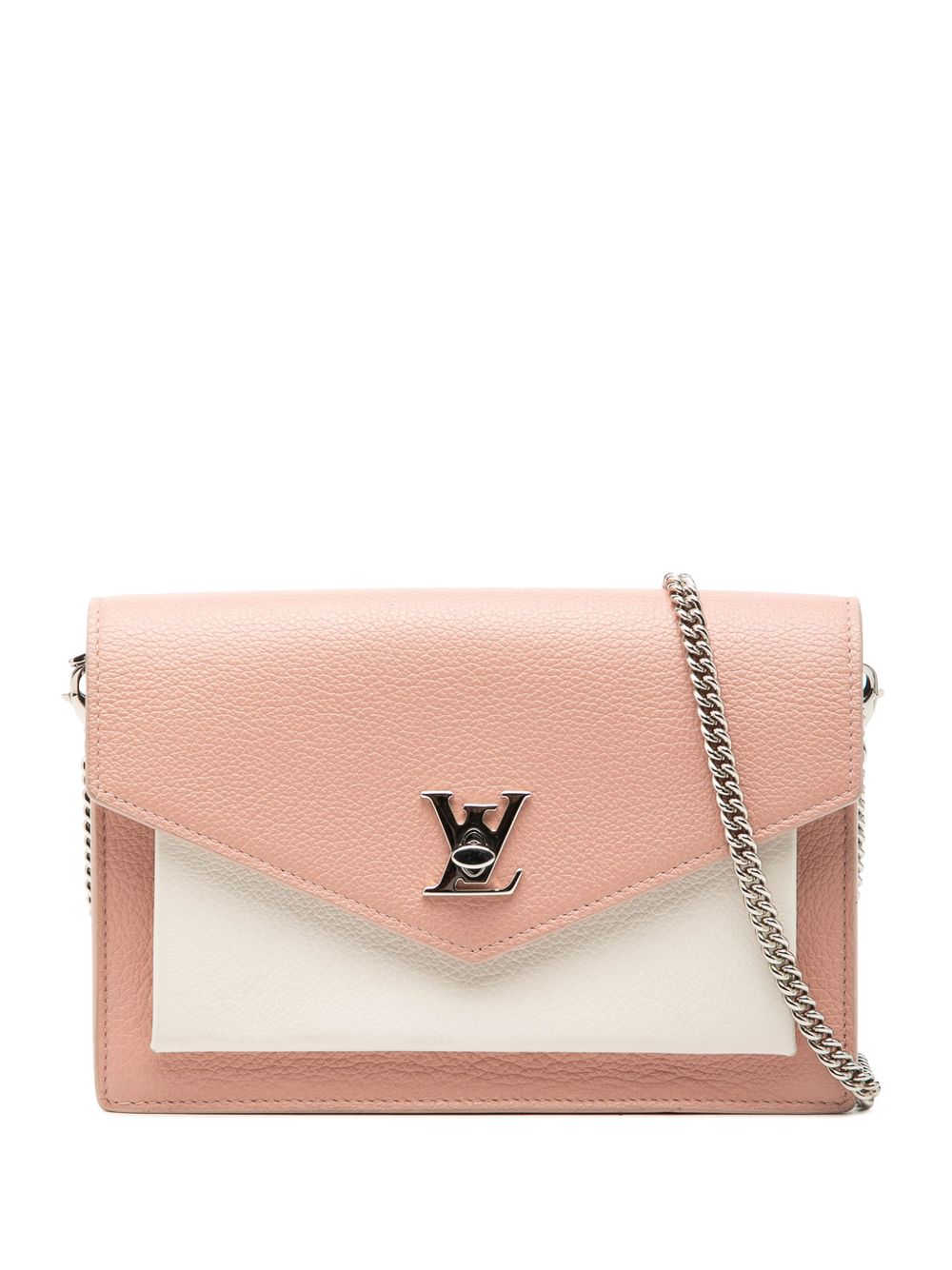 2019 Bicolor Leather MyLockMe Chain Pochette crossbody bag