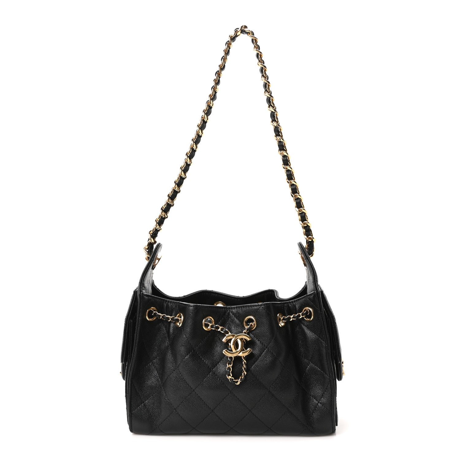 Chanel Caviar Quilted Mini Chanel 25 Handbag Black