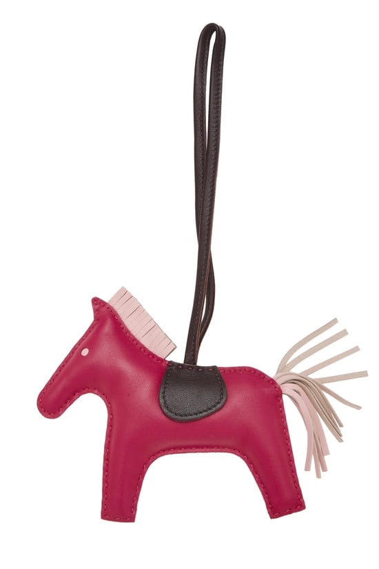 Multicolor Milo Leather Rodeo Bag Charm MM