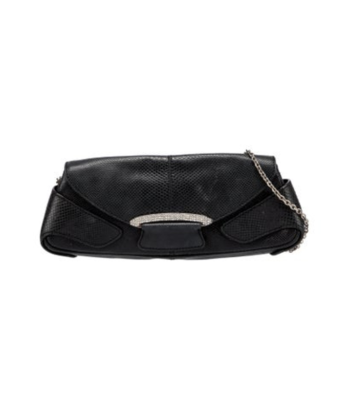 Tod's S Embossed Leather Clutch